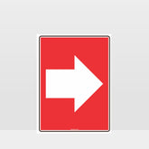 Custom Metal Sign,Fire Right Arrow Sign